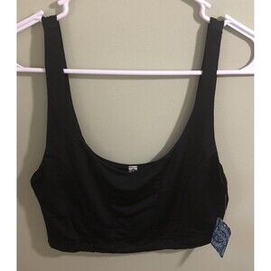 Free People Intimately Be Cool Brami Bra + Cami Black Small